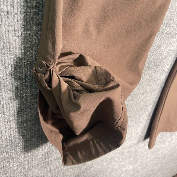 REI Womens 8 Tall Brown UPF 50+ Pocket Bootcut Stretch Hiking Camping Pants - Picture 8 of 10